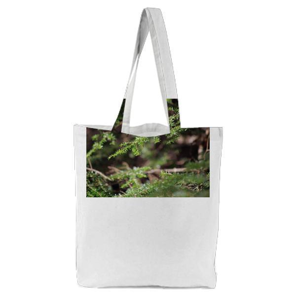Green Pine Branch Tote Bag