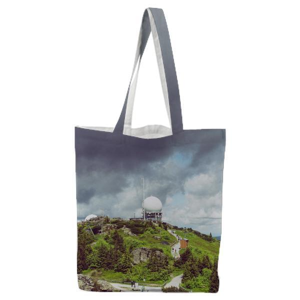 Green Trees Under Cloudy Sky During Daytime Tote Bag