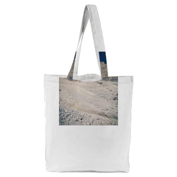 Brown Rocky Mountain During Daytime Tote Bag