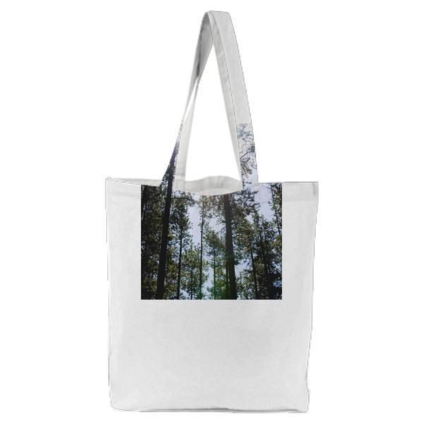 Tall Trees Under Sunny Sky During Daytime Tote Bag