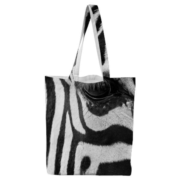 BlackAndWhite Zebra Crossing Animal Africa Tote Bag