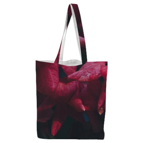 CloseUp Of Red Flowers Tote Bag