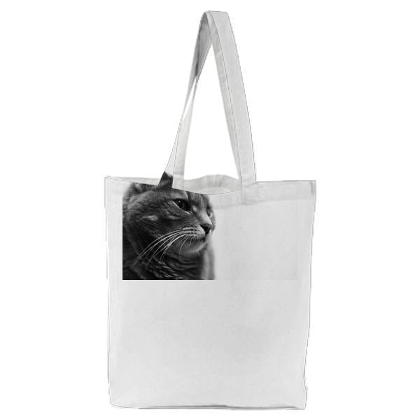 BlackAndWhite Animal Pet Cat Tote Bag