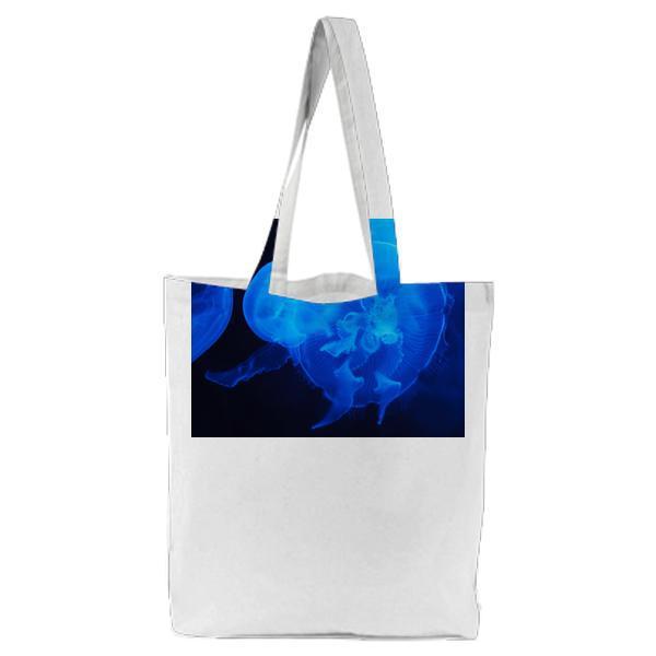 Jelly Fish Under Water Tote Bag
