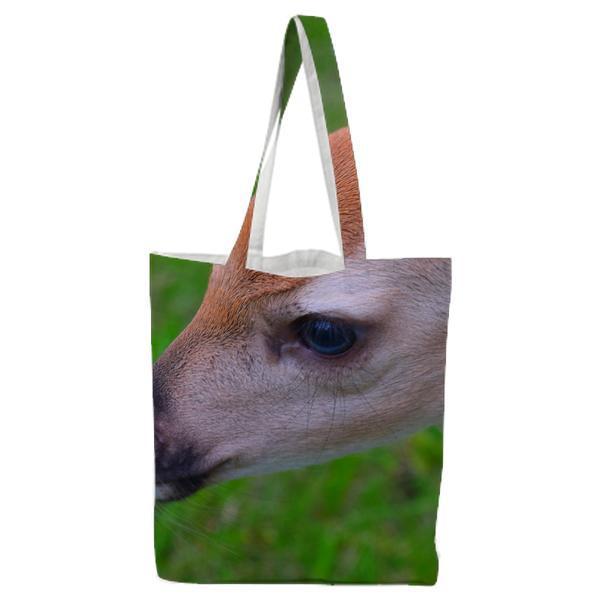 Brown And White Deer Tote Bag