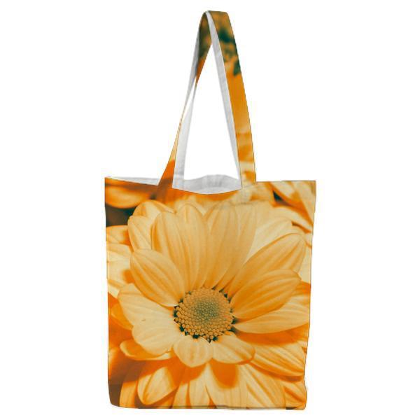 Flowers Plant CloseUp View Orange Tote Bag