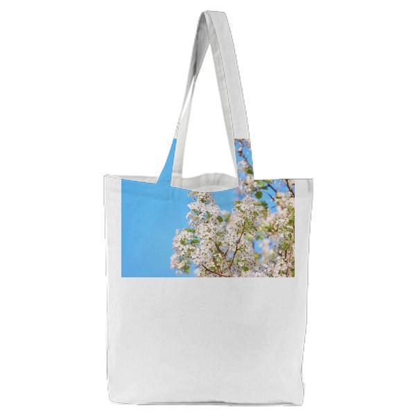 White Petals Flower During Daytime Tote Bag