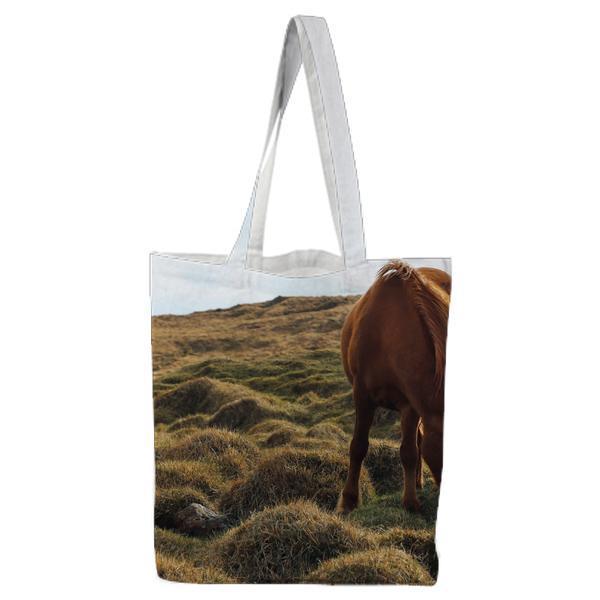 3 Horses On Green Grass During Daytime Tote Bag