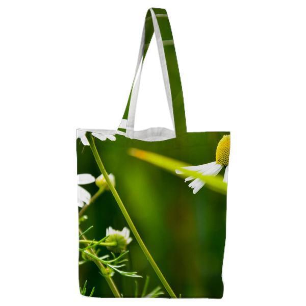 White And Yellow Flowers During Daytime Tote Bag