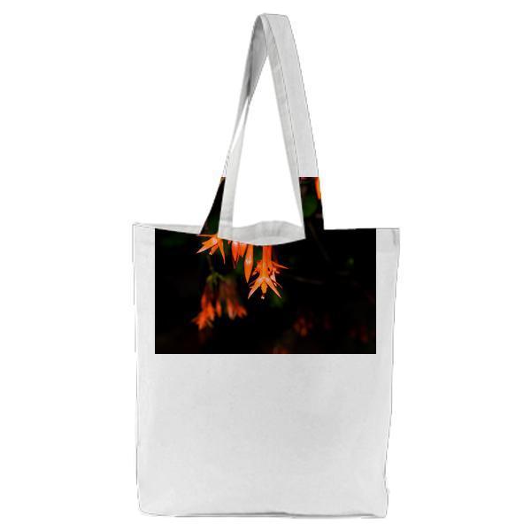 Pink Yellow And Orange Flower Macro Photography Tote Bag