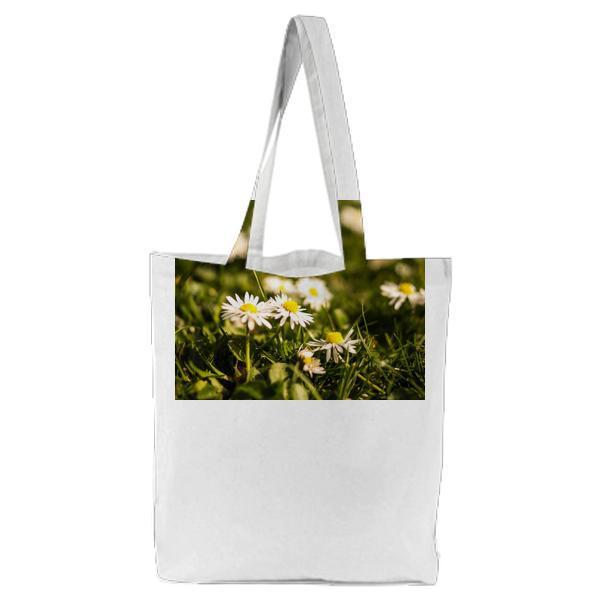 Flowers Summer Grass Meadow Tote Bag