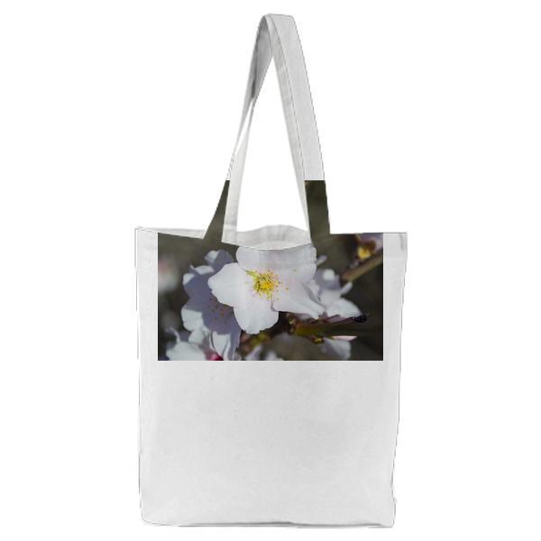 White Petaled Flower During Daytime Tote Bag