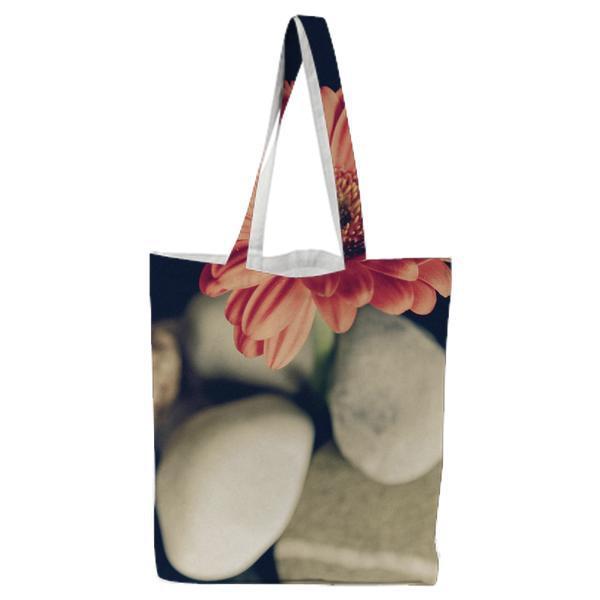 Pink Petaled Flower In Macro Photography Tote Bag
