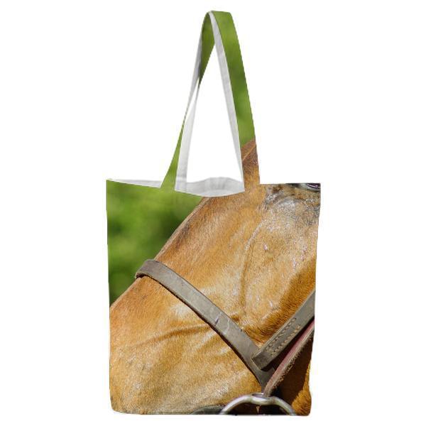 Brown Horse During Daytime Tote Bag