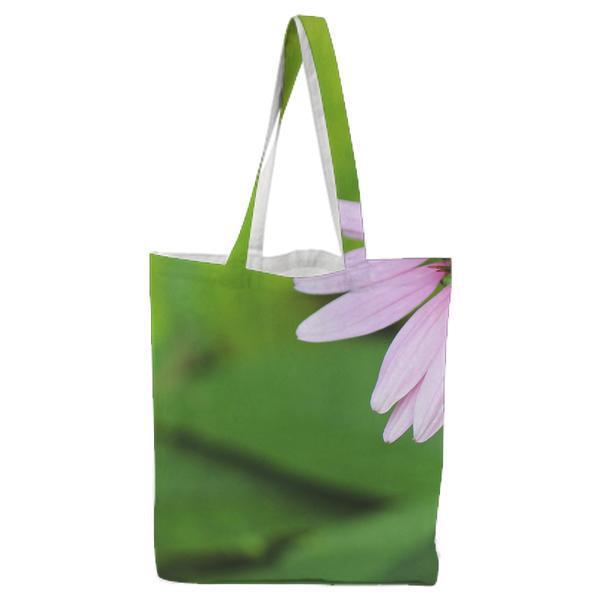 Purple Petaled Flower In Macro Photography Tote Bag