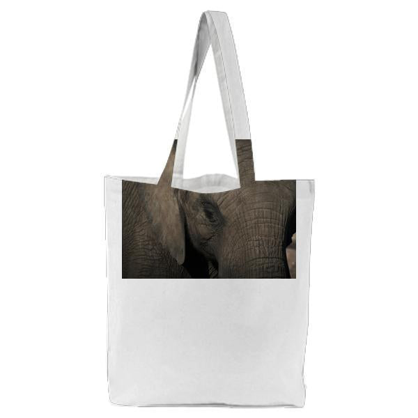 Animal Wildlife CloseUp Elephant Tote Bag