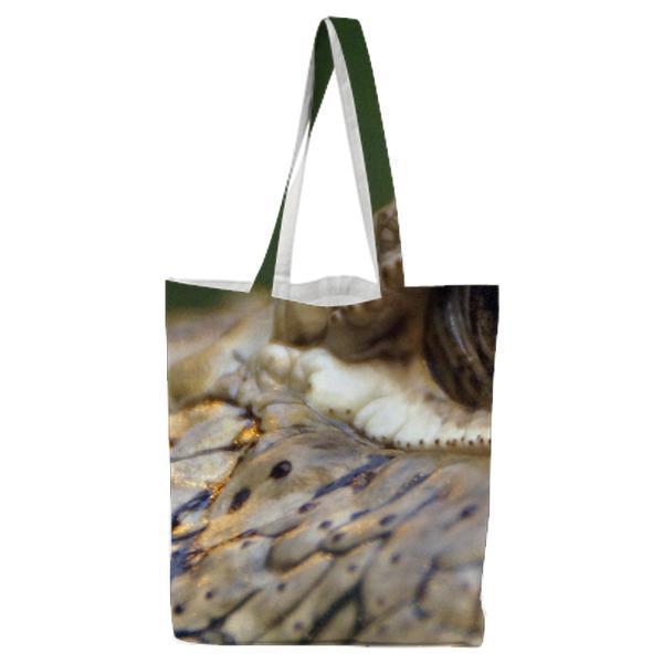 Macro Shot Of Reptile Tote Bag