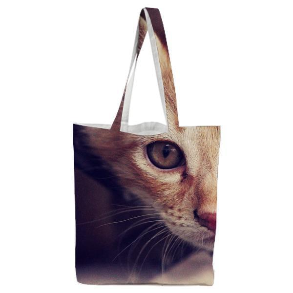 Animal Pet Cat CloseUp Tote Bag