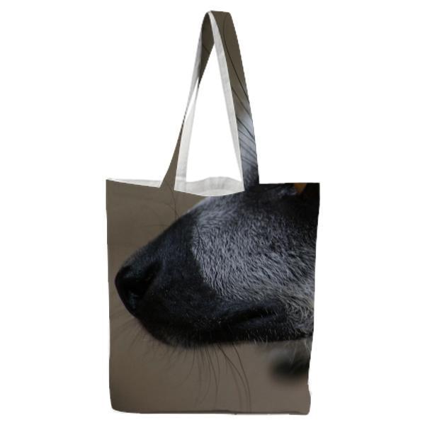Animal CloseUp View Close To Lemur Catta Tote Bag