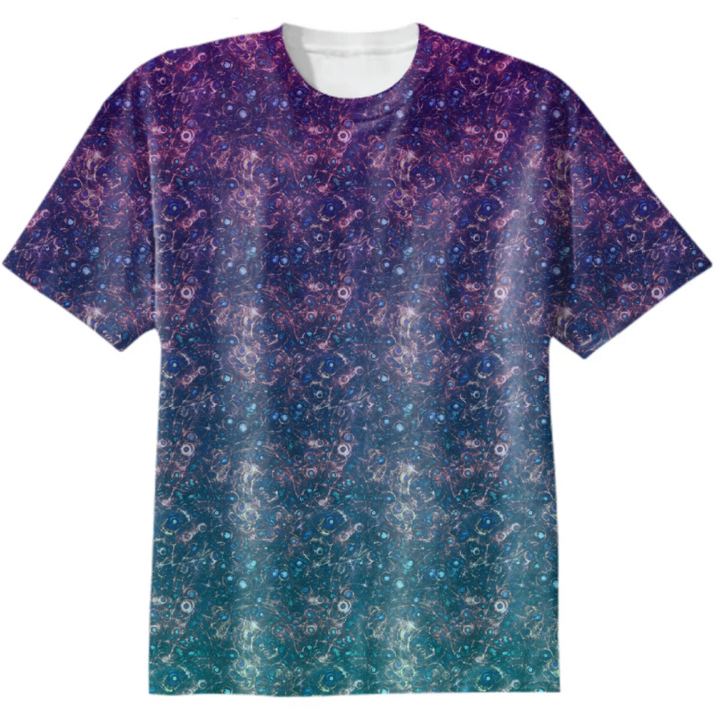 Galaxy Pattern Generative Art T-Shirt