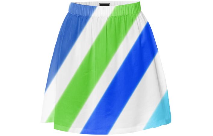 Wide Stripe Skirt
