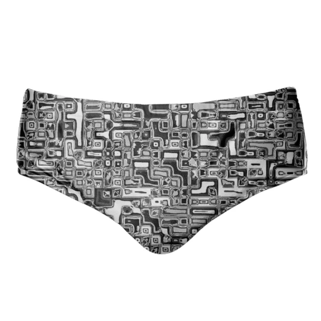 squared white black