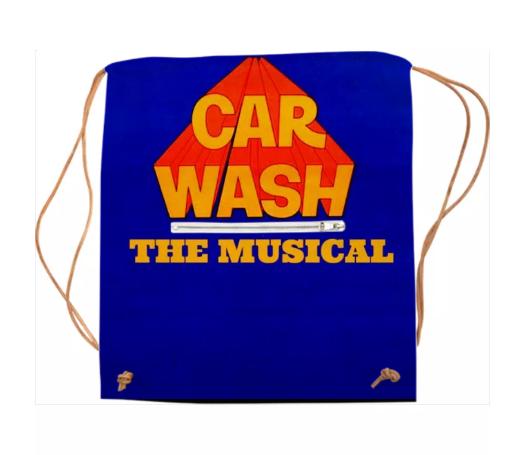 Old School Logo Drawstring Sports Bag Car Wash The Musical