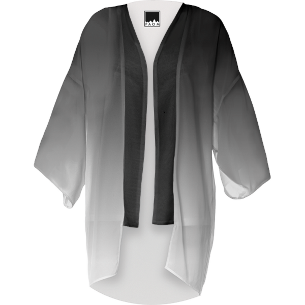 B & W Fade Kimono