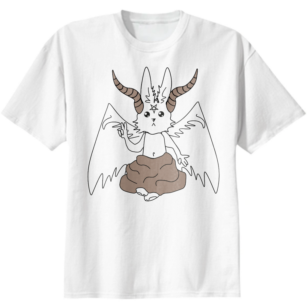 White Bunio Baphomet shirt