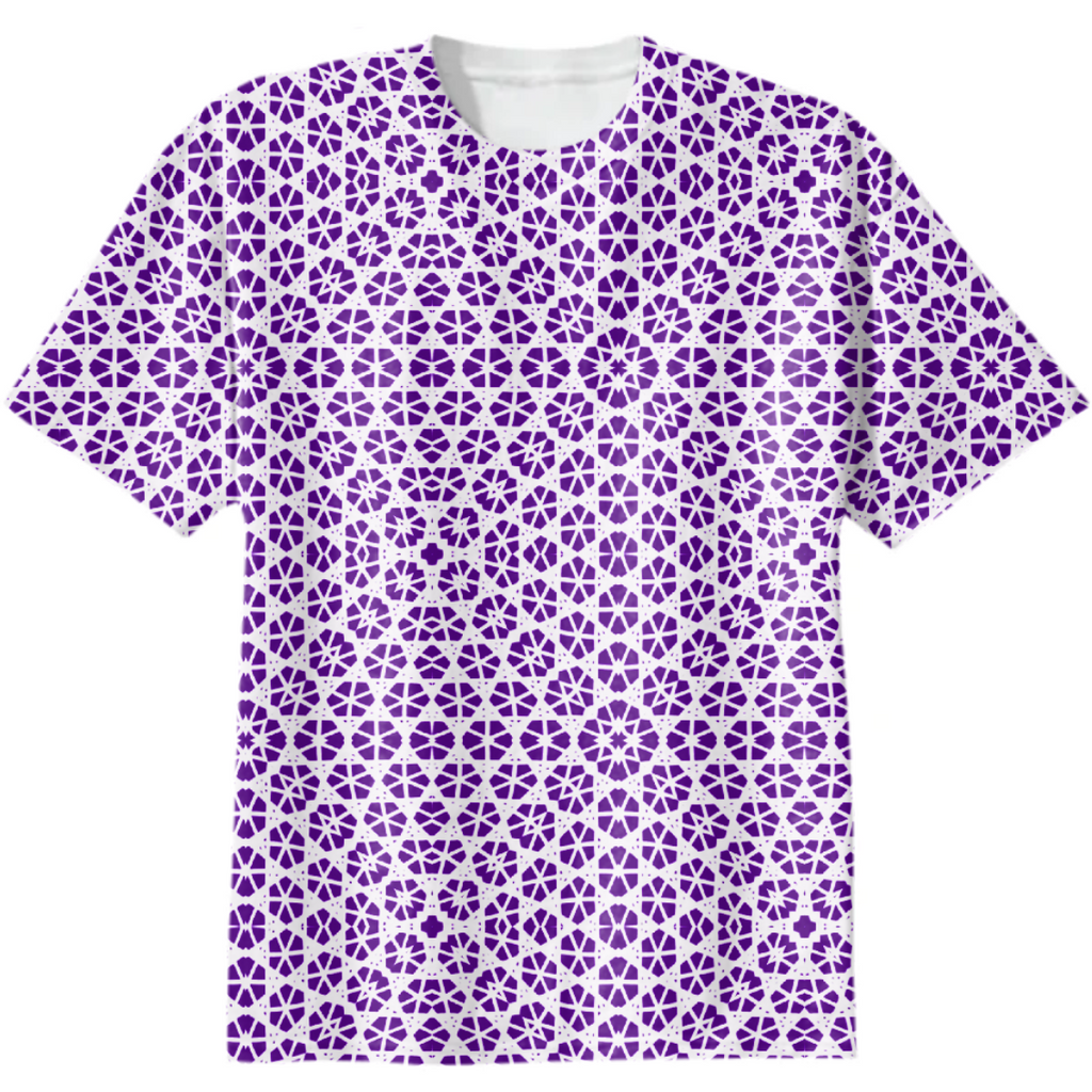 Purple White Geometric