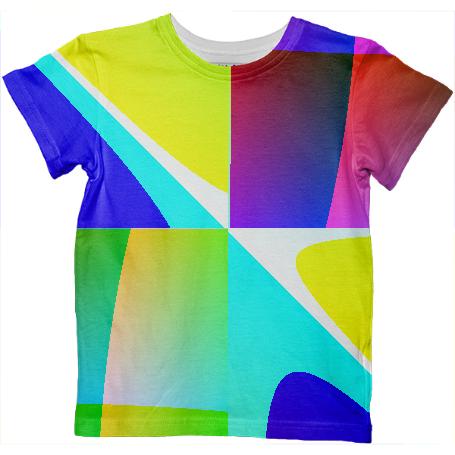 Abstract Geometry Kids T Shirt