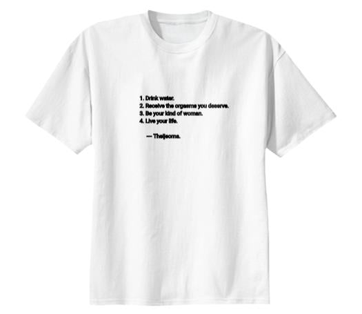 Placed Cotton T shirt