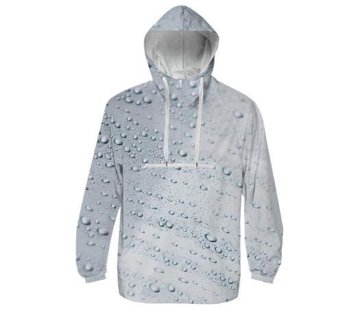 Silver Water Drops Windbreaker