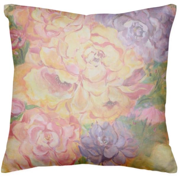 Peonies For Your Thoughts Cushion