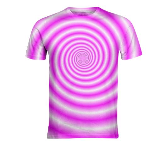 Pink and White Swirl