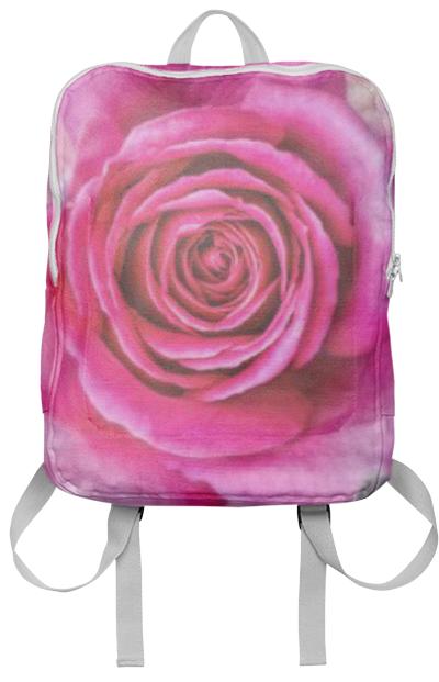 Hot Pink Rose Closeup Backpack