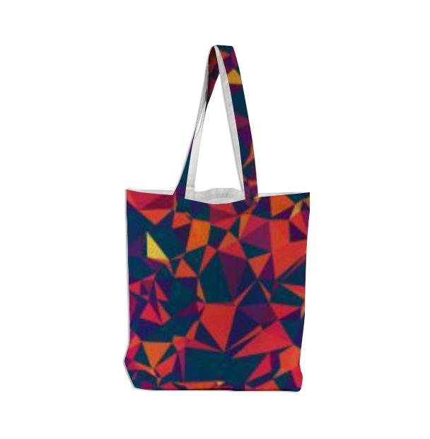 Psychedelic Geometric AOP Tote