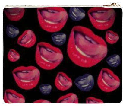 Lips Neoprene Clutch