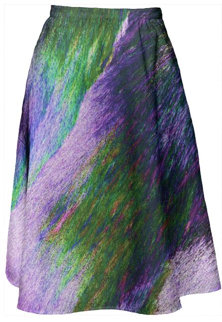 Lavender Meadows Crystal Midi Skirt