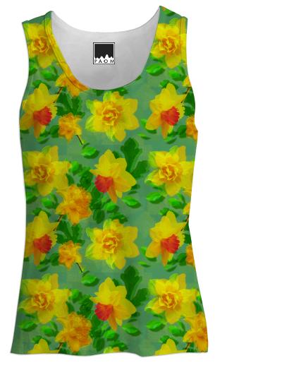 Daffodil Floral Tank Top for Women