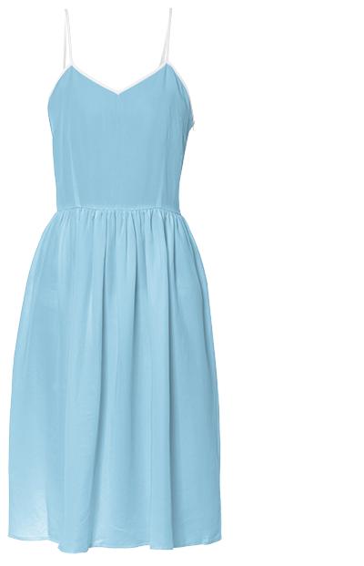 Pastel Sky Blue Summer Dress