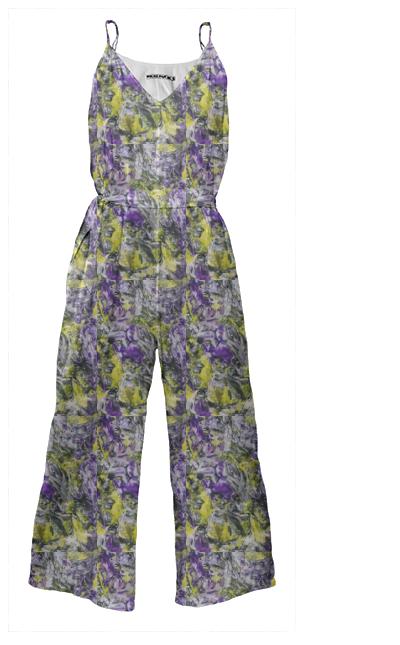 Violets and Daffodils Jumpsuit