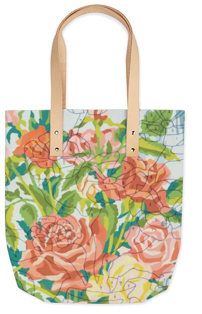 PAOM, Print All Over Me, digital print, design, fashion, style, collaboration, trey-speegle, trey speegle, Summer Tote, Summer-Tote, SummerTote, Reasons, Love, You, Teapot, Roses, spring summer, unisex, Poly, Bags