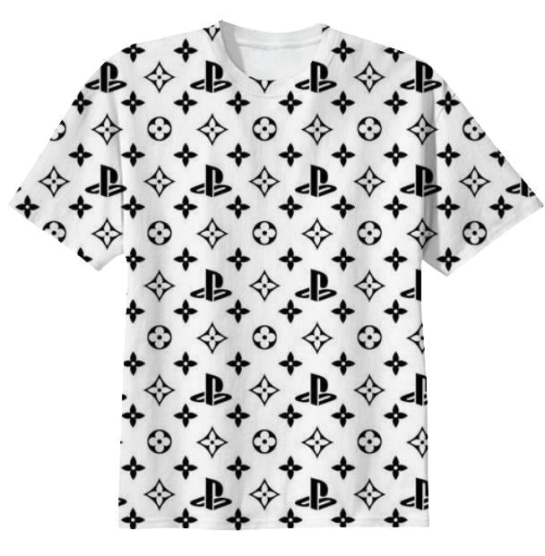 Louis Vuitton Print T-Shirt BLACK. Size Xs