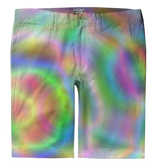 rainbow circles trouser shorts