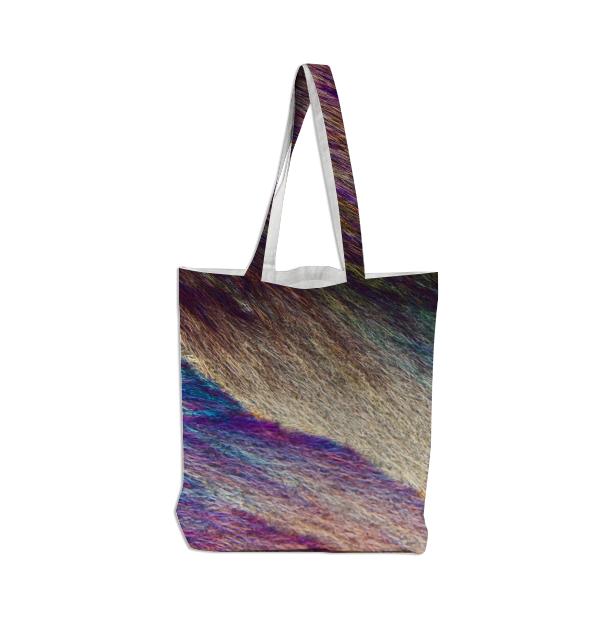 Feathers and Fur Crystal Tote Bag