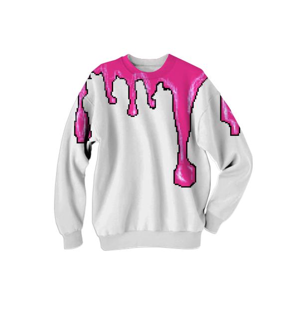 Dripping Pink Sweatshirt