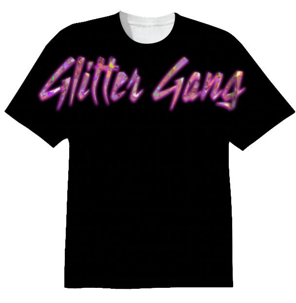 Glitter Gang Tshirt Black