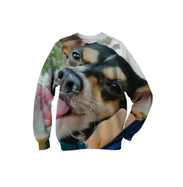 Mercy the Rat Terrier Ice Cream Sweatshirt