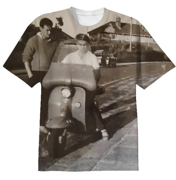 Mod Vespa Scooter Vintage T Shirt
